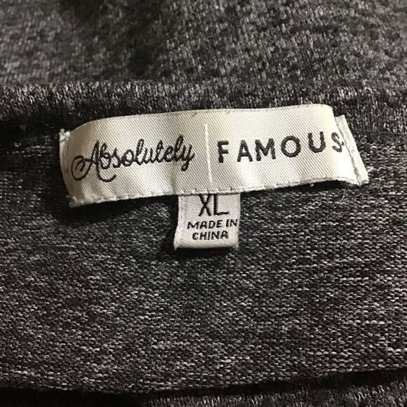 Absolutely Famous Gray Lantern Sleeve Top - Picture 5 of 7